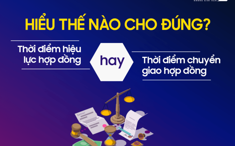  Hiểu thế nào cho đúng: Thời điểm hiệu lực hay thời điểm chuyển giao của hợp đồng?