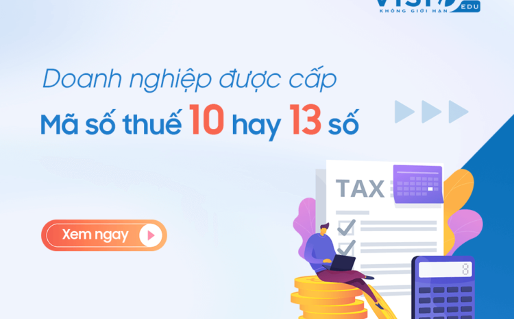  Doanh nghiệp được cấp Mã số thuế 10 hay 13 số?