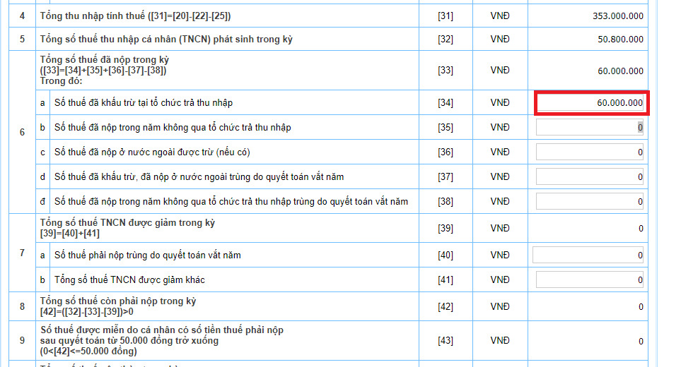 quyết toán thuế thu nhập cá nhân online
