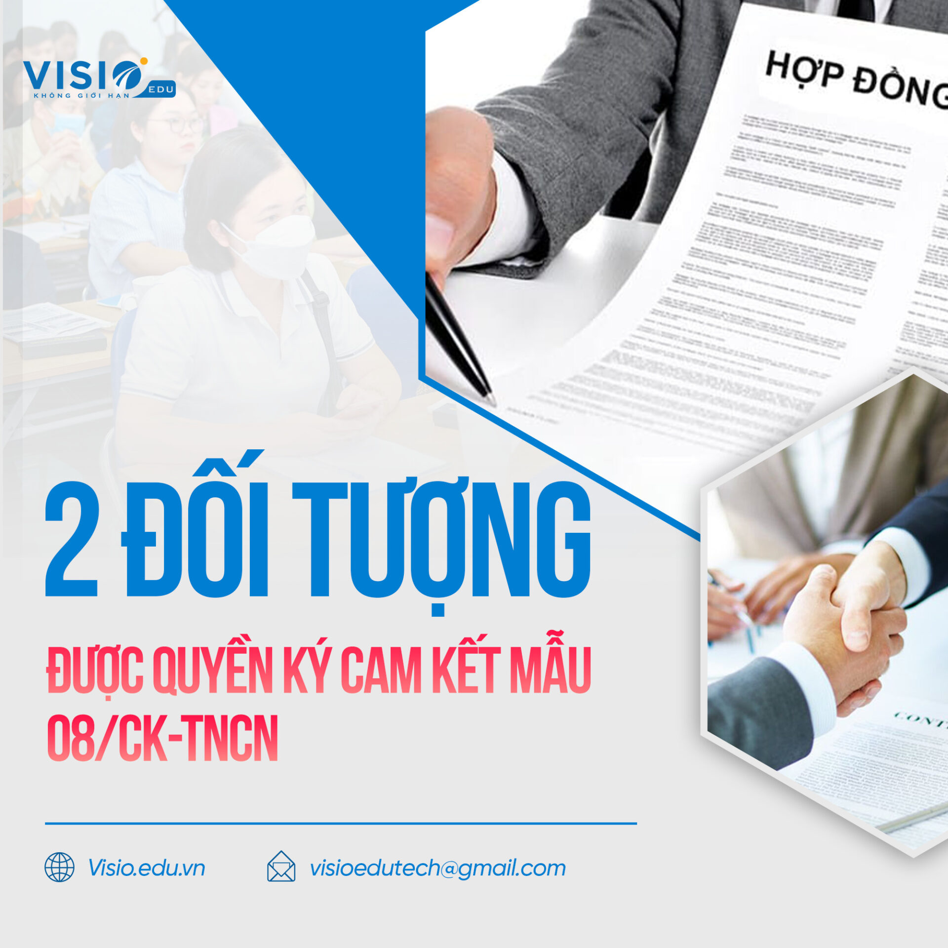 2 đối tượng được quyền ký cam kết mẫu 08