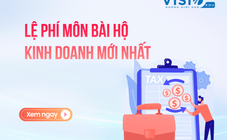  Lệ phí môn bài hộ kinh doanh mới nhất